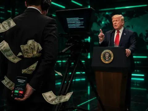 Operator Teleprompter Trump Pakai Materi Pidato untuk Taruhan Pasar Prediksi, Profit Rp1,79M
