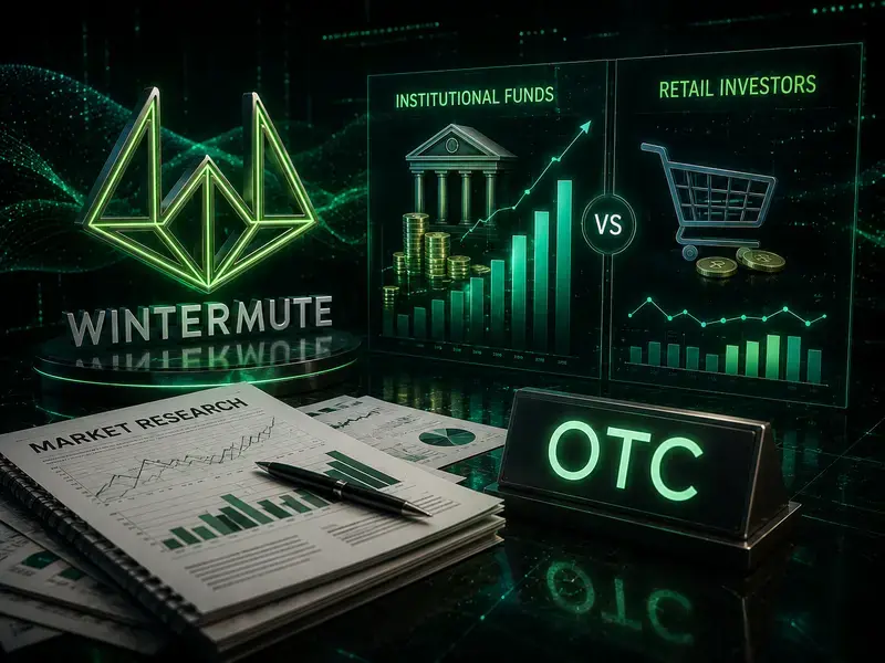 Wintermute: Dominasi OTC Institusi Capai 72%, Volatilitas Kripto Kian Tertekan