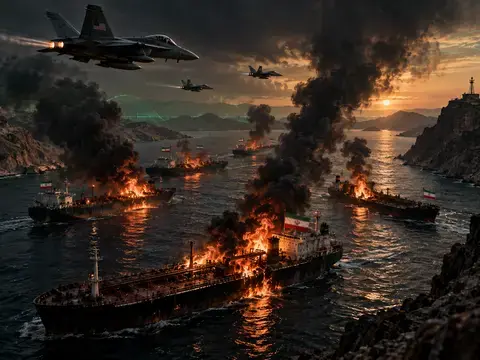 Balas Serangan Rudal IRGC, Militer AS Tenggelamkan Lima Tanker Minyak Iran