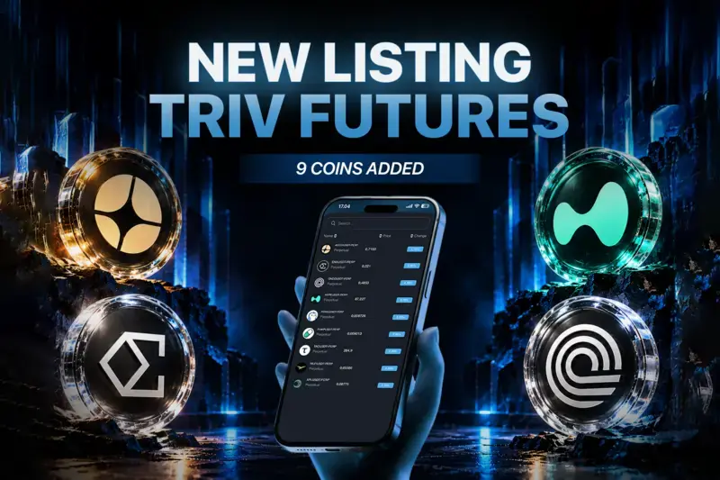 TRIV Tambah 9 Pair Futures Baru, Hadirkan ASTER, HYPE hingga WLFI