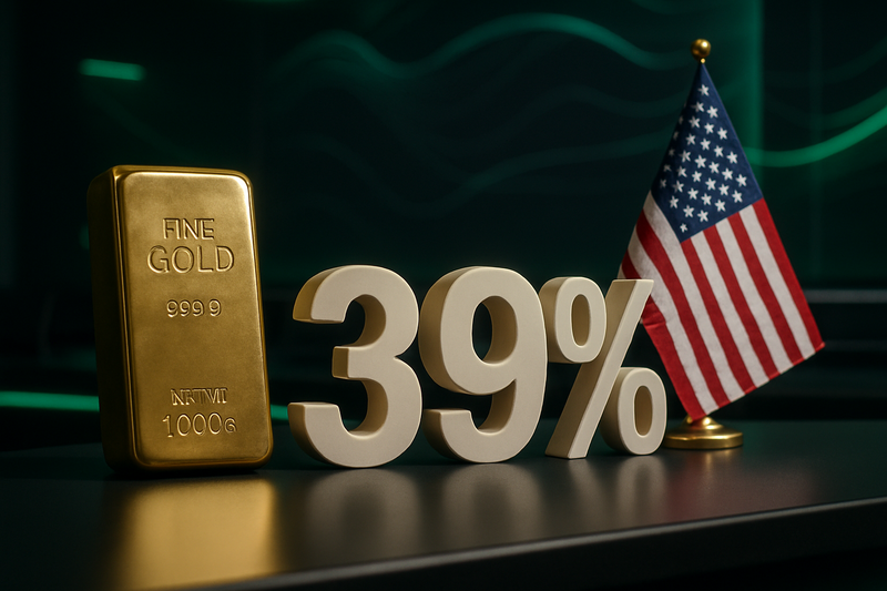 AS Berlakukan Tarif Impor 39% Emas Batangan 1 Kilo