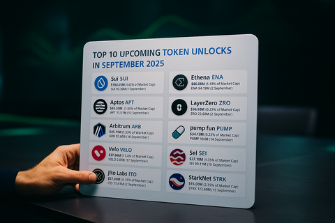 Lebih dari $2,1 Miliar Token Unlock di September, Dipimpin Sui, Ethena, dan Aptos 