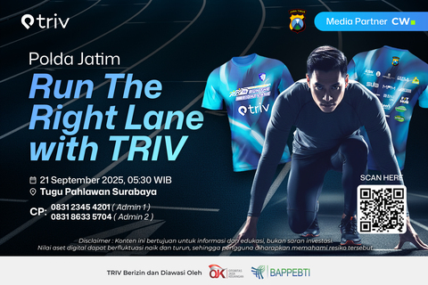 Triv Exchange Bersama Polda Jatim menggelar Event Marathon “Run The Right Lane with Triv” 